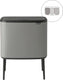 Brabantia bo touch bin prullenbak - 3 x 11 liter - afvalscheiding - mineral concrete grey