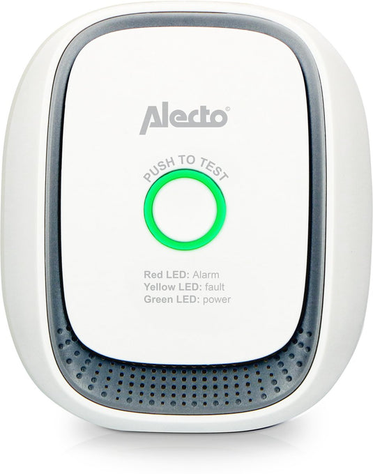 Alecto ga11 - gasmelder voor aardgas (methaan) - voldoet aan en50194 - alarm 70 db - testknop