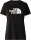The north face w evolution half dome slim short sleeve dames outdoorshirt - tnf zwart