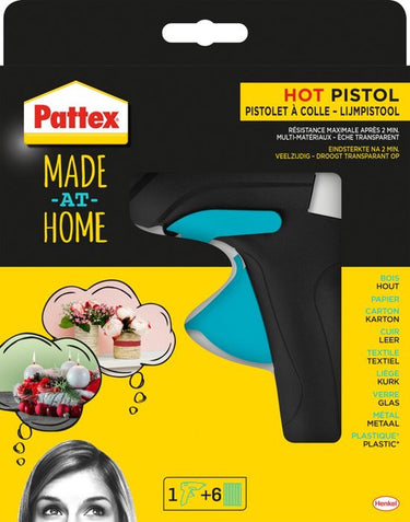 Pattex lijmpistool hotpistol incl 6 lijmsticks | hotmelt lijm pistool | lijmpistool | glue gun | hobby | creatief