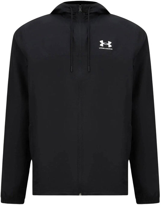 Under armour ua rival wvn windbreaker-blk heren sportjas - zwart - wit