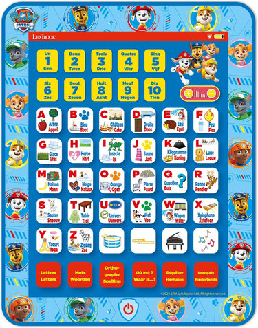 Lexibook tablette éducative bilingue pat patrouille en français et en anglais