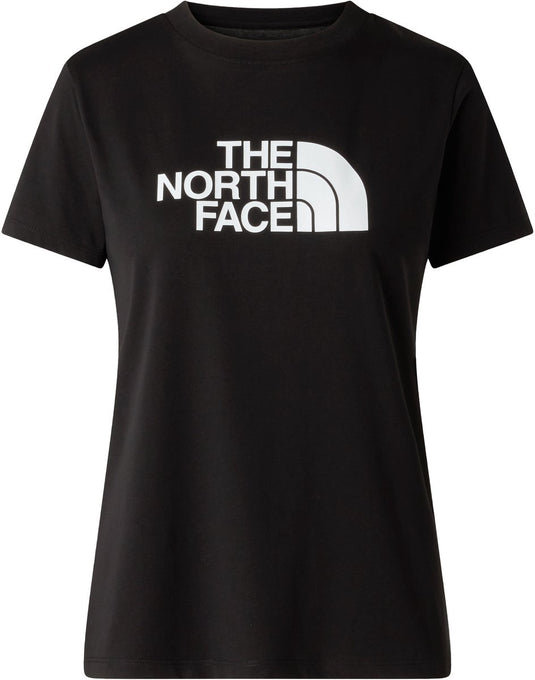 The north face w evolution half dome slim short sleeve dames outdoorshirt - tnf zwart