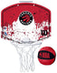 Wilson team mini hoop nba raptors set met bal en mini basketbalmand veelkleurig