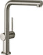 Hansgrohe m54 - talis keukenkraan met uittrekbare vuistdouche, rvs look 72808800