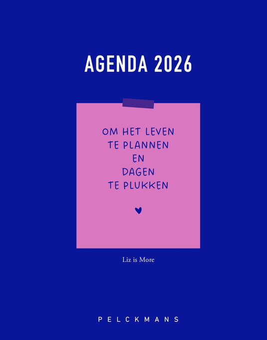 Pelckmans liz is more agenda 2026–2027 – inspirerende planner met reflectie rustmomenten