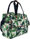 Willex shopper green leaves met schouderband