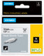 Dymo rhino industriële heat-shrink tube-labels | 12 mm x 1,5 m | zwarte afdruk op wit | voor rhino labelprinters