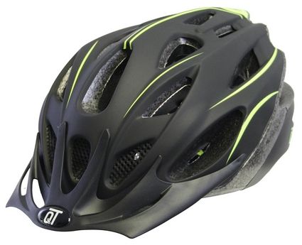 bicycle helmet fuse unisex matt black/yellow size m