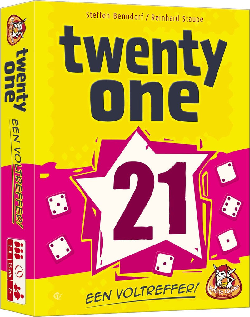 Load image into Gallery viewer, White goblin games twenty one 21 dobbelspel
