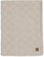 Jollein baby deken wieg - 75x100cm - box knit - warm sand velvet