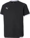 Puma teamliga jersey jr unisex sportshirt - black- white