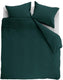 Ambiante cotton uni dekbedovertrek - effen - tweepersoons - 200x200 220 - donker groen