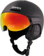Sinner montblanc visor unisex skihelm - matte zwart - maat l,59-61 cm