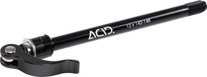 Acid thru axle for bicycle trailer