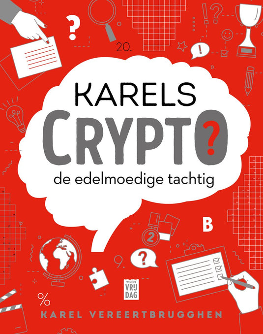 Merkloos sans marque karels crypto: de edelmoedige tachtig - puzzelboek