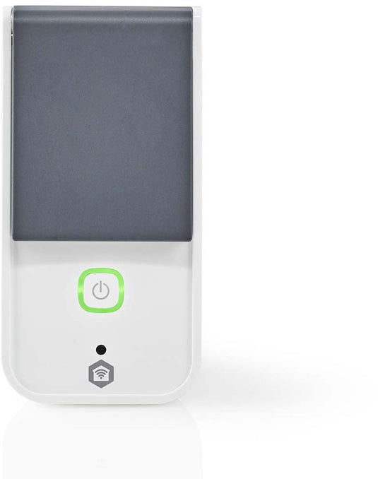 Nedis smartlife slimme stekker - wi-fi - ip44 - energiemeter - 3680 w - randaarde stekker type f (cee 7 7) - -30 - 40 °c - android ios - grijs wit - 1 stuks