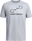 Under armour ua gl foundation update ss-gry heren sportshirt - mod grijs medium heather - wit - zwart