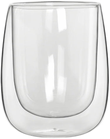Bialetti verona dubbelwandige glazen 250 ml – set van 2 – borosilicaatglas – koffie- en theeglazen – vaatwasserbestendig