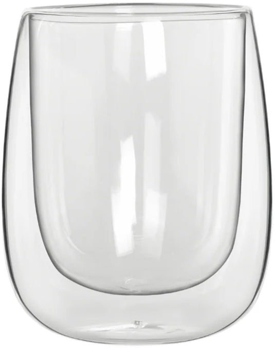 Bialetti verona dubbelwandige glazen 250 ml – set van 2 – borosilicaatglas – koffie- en theeglazen – vaatwasserbestendig