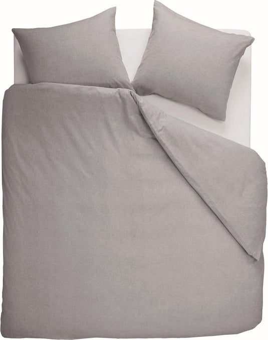 Beddinghouse frost dekbedovertrek - eenpersoons - 140x200 220 - licht grijs