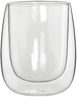 Bialetti verona dubbelwandige glazen 250 ml – set van 2 – borosilicaatglas – koffie- en theeglazen – vaatwasserbestendig