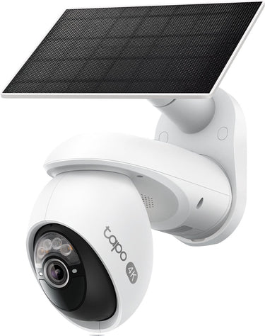 Tp-link tapo c660 kit beveiligingscamera buiten met zonnepaneel - 4k 8mp - ip65 - pan tilt - batterij - ai detectie