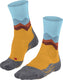 Falke tk2 anti-blaar dik wol functioneel materiaal wandelsokken dames geel - maat 35-36