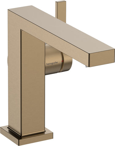 Hansgrohe tecturis e - wastafelkraan - ééngreeps bediening - coolstart energiebesparend - zonder waste - 110mm maat - brushed bronze