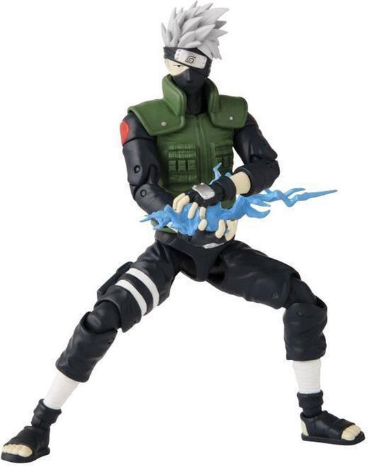 Bandai - anime heroes - naruto shippuden - anime heroes figuur 17 cm - kakashi hatake - officieel gelicenseerd - kakashi action figure - 36903