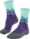 Falke tk2 anti-blaar dik wol functioneel materiaal wandelsokken dames purper - maat 37-38