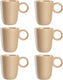 Leonardo roma mok 400ml abrikoos - set 6