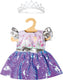 Heless poppenjurk fee en eenhoorn met sequins en kroon, 28-35 cm
