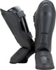 Super pro combat gear lederen scheenbeschermer guardian grijs small