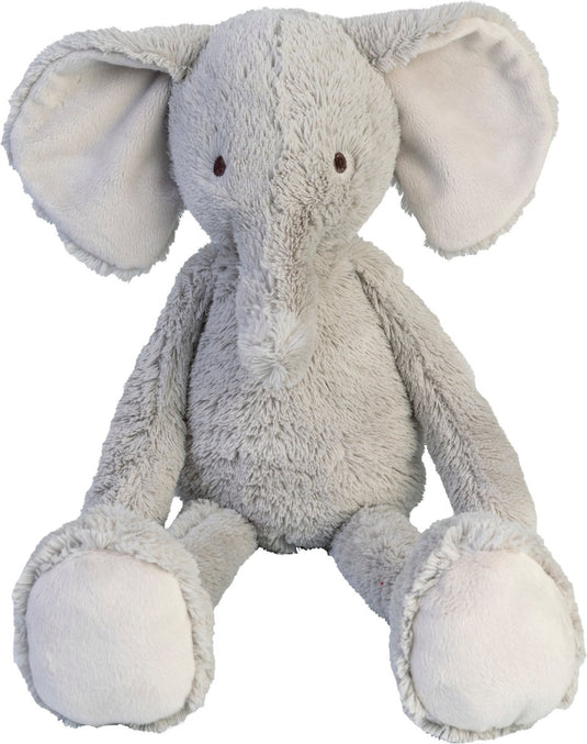 Happy horse olifant enzo knuffel 48cm - grijs - baby knuffel