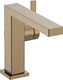 Hansgrohe tecturis e - wastafelkraan - ééngreeps bediening - coolstart energiebesparend - met trekwaste - 110mm maat - brushed bronze