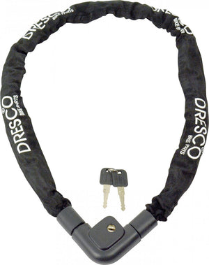 Dresco kettingslot 120 cm - zwart