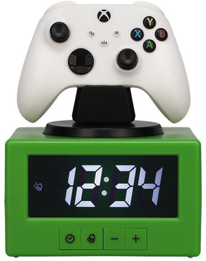 Xbox controller digitale wekker met nachtlampfunctie, officieel gelicentieerde gaming slaapkamerdecoratie voor kinderen, volwassenen, jongens, mannen, cadeaus voor gamers - paladone