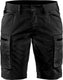 Blåkläder blaklader dames service short met stretch 7149-1845 - zwart - c46