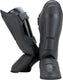 Super pro combat gear lederen scheenbeschermer guardian grijs small