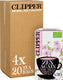 Clipper thee clipper - biologische thee - zen again - citroengras eucalyptus - 4 x 20 theezakjes