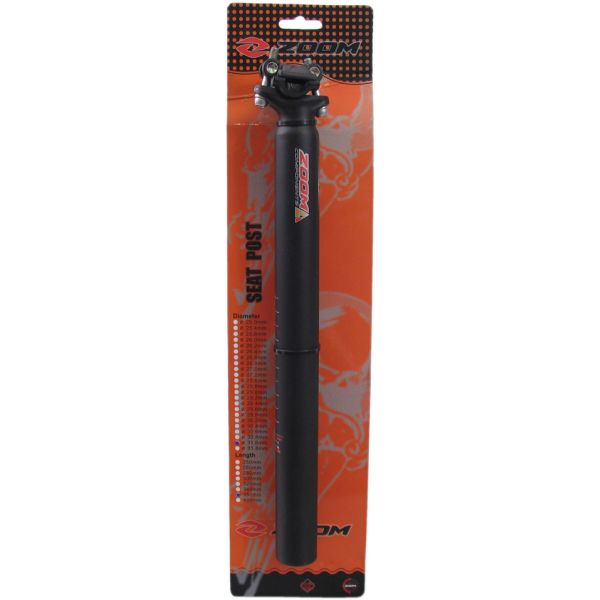 Load image into Gallery viewer, zadelpen vast patent 27.2 x 350 mm aluminium matzwart
