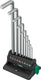 Wera 950 9 hex-plus 8 stiftsleutelset, metrisch, verchroomd, 9-delig - 05022102001