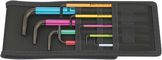 Wera 950 spkl 9 sz multicolour stiftsleutelset in etui, inch maten, blacklaser, 9 -delig - 1 stuk(s) - 05022639001