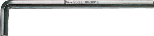 Wera 950 l stiftsleutel, metrisch, verchroomd, hex-plus, 12.0 mm - 1 stuk(s) - 05021645001