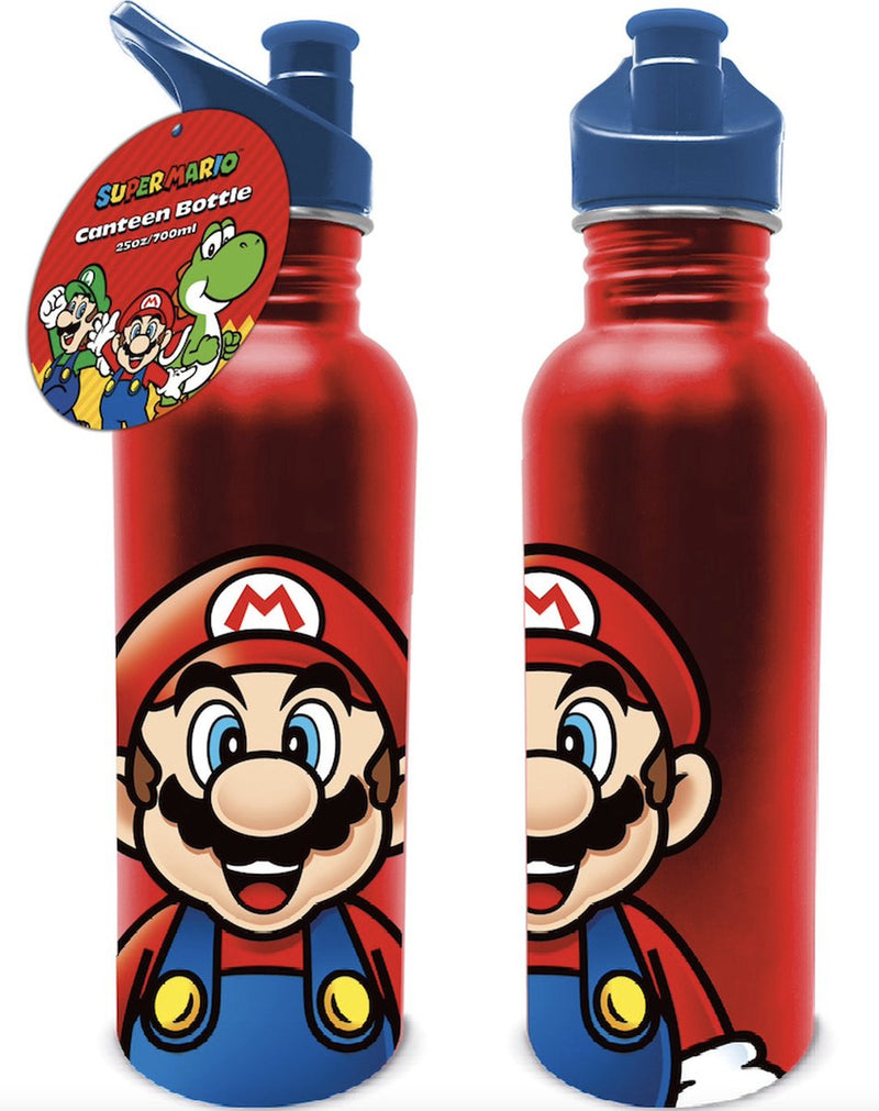 Load image into Gallery viewer, Lobbes super mario metalen drinkfles 700ml
