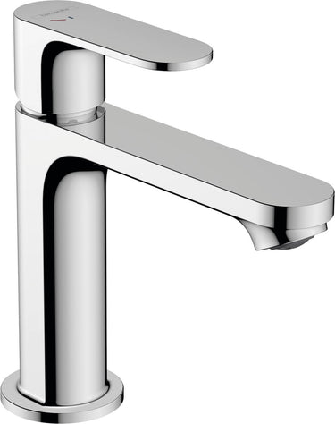 Hansgrohe rebris s - wastafelmengkraan - ééngreeps bediening - coolstart energiebesparend - met trekwaste - 110mm maat - chroom