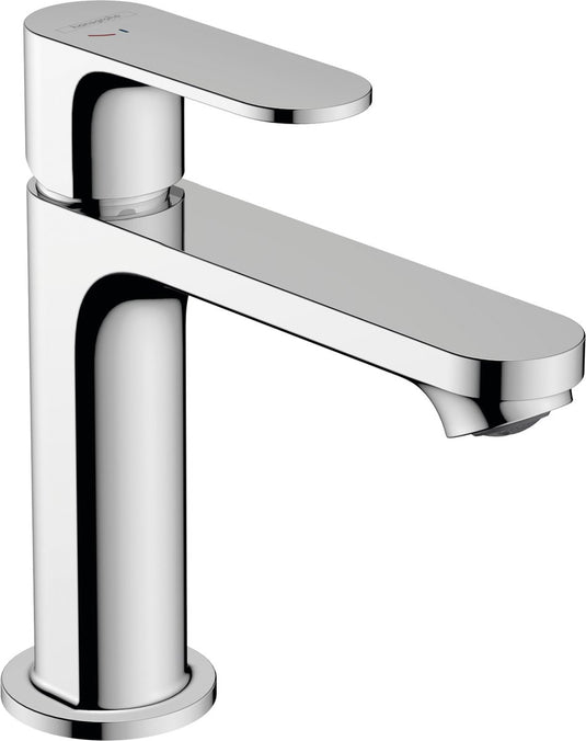 Hansgrohe rebris s - wastafelmengkraan - ééngreeps bediening - coolstart energiebesparend - met trekwaste - 110mm maat - chroom