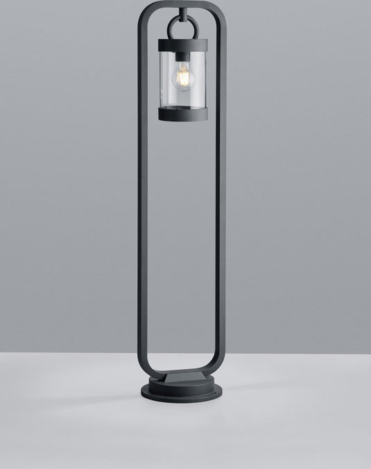 Trio sambesi - paalverlichting - antraciet - excl. 1x e27 4w - schemeringsensor - buitenverlichting - ip44