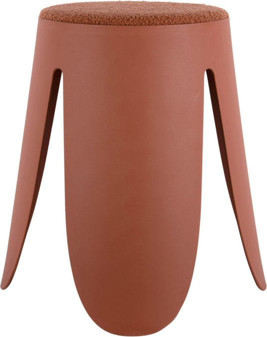 Leitmotiv kruk savor - oranje - ø44cm - modern